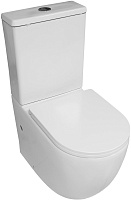 Azario Унитаз-компакт Blanco AZ-T003B-R безободковый с бачком с сиденьем микролифт белый