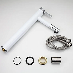 Frap Смеситель для раковины H52 F1052-15 белый/хром – фотография-2