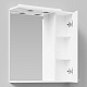 Водолей Зеркальный шкаф Адам 65 R белое – картинка-8