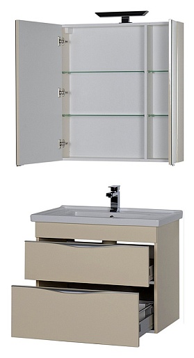 Aquanet Мебель для ванной "Эвора 80" сливочная – фотография-4