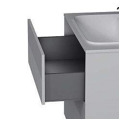 Am.Pm Тумба под раковину Func 80 подвесная белая матовая – фотография-9