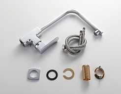 Frap Смеситель для кухни H73 F4073 хром – фотография-2