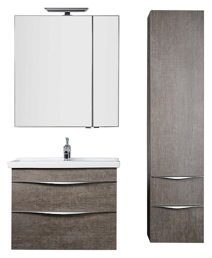 Aquanet Пенал для ванной "Эвора" дуб антик – фотография-4