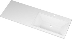 Misty Тумба с раковиной под стиральную машину Ингрид 130 R белая – фотография-7