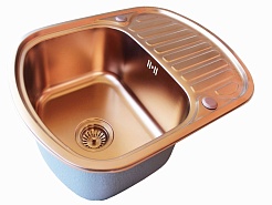 Zorg Кухонная мойка "Inox PVD" SZR-630-490 COPPER – фотография-1
