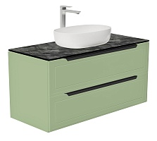 Зов Тумба под раковину Севилья 100 подвесная фисташковый/столешница куритиба