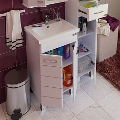 СанТа Тумба для умывальника Омега 50 напольная – фотография-2