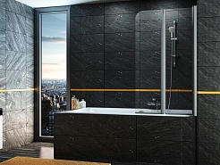 Excellent Душевая шторка для ванны FLIPER Шторка 80 см. правая – фотография-2