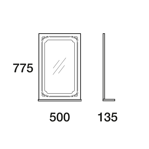 Merkana Зеркало Кастилия 50 – фотография-2