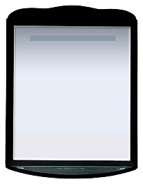 Misty Зеркало для ванной Дайна 85 черное – фотография-1