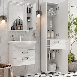 Volna Зеркальный шкаф Joli 60 R белый – фотография-9