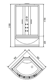 Erlit Душевая кабина ER 3509TPF-C3-RUS – фотография-3