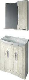 Какса-а Мебель для ванной Каприз 75 R дуб – фотография-1