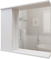 Mixline Зеркальный шкаф Лайн 80 L белый