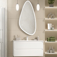 Brevita Мебель для ванной Riva 100 подвесная белая