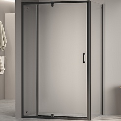 RGW Душевой уголок Passage PA-078B (PA-008B + Z-050-2B) 90x110 профиль черный стекло прозрачное – фотография-1