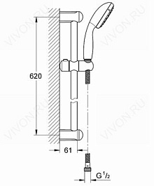 Grohe Душевой гарнитур "Tempesta New 100 27598000" – фотография-2