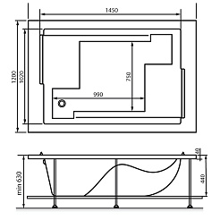 Vayer Экран торцевой Coral 120x56 – фотография-3