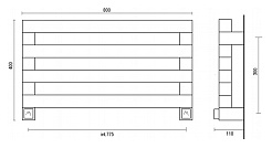 Margaroli Полотенцесушитель Cometa 7-481 – фотография-2