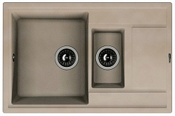 Florentina Мойка гранитная Липси 780К с крылом песочный – фотография-1