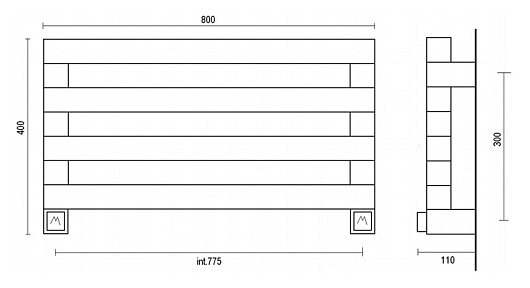 Margaroli Полотенцесушитель Cometa 7-481 – фотография-2