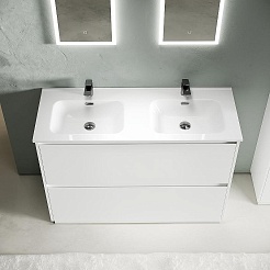 Sancos Мебель для ванной Libra Floor 120-2 белый глянец – фотография-5