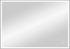 Continent Зеркало Solid Black Led 900x700