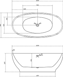 ABBER Акриловая ванна AB9207 165x80 – фотография-7
