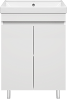 Misty Тумба с раковиной Енисей 60 белая