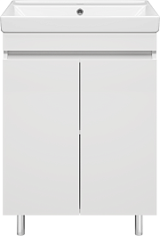 Misty Тумба с раковиной Енисей 60 белая – фотография-1