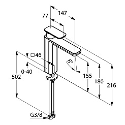 Kludi Смеситель E2 492960575 для раковины – фотография-3
