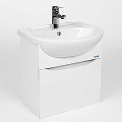 Viant Мебель для ванной Рим 55 подвесная белая – фотография-3