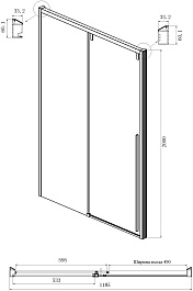 Ambassador  Душевой уголок Intense 120x80 110021101IX-80IX – фотография-7