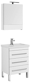 Aquanet Мебель для ванной "Сиена 60" белая напольная (196495) – фотография-1