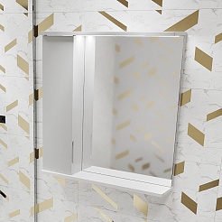 Mixline Зеркальный шкаф Лайн 60 L белый – фотография-5