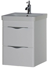 Aquanet Тумба с раковиной "Орлеан 50" белая – фотография-5