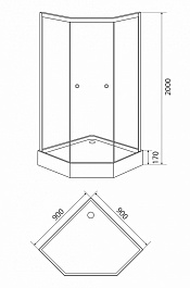Luxus Душевой уголок L015 Hardy – фотография-2