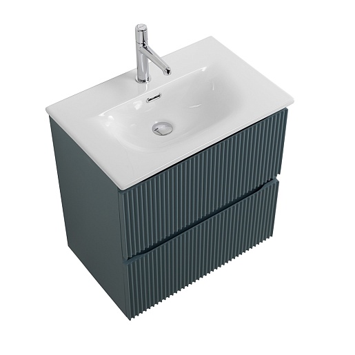 BelBagno Тумба с раковиной Uno mini 50 подвесная Голубой матовый с раковиной BB-8099-3-50 – картинка-7