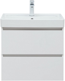Aquanet Тумба под раковину Вега 60 подвесная белая глянцевая – фотография-3