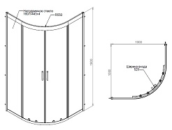 Am.Pm Душевой уголок Gem W90G-401-100WT – фотография-2