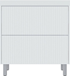 Vivon Тумба с раковиной Kristi 80 белая матовая рифленая – фотография-8