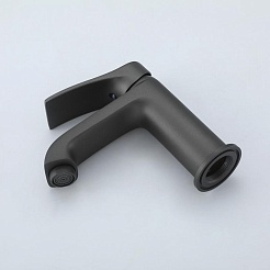 Frap Смеситель для раковины H75 F1075-9 графит – фотография-2