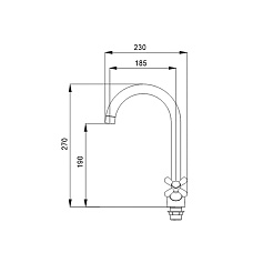 Raiber Смеситель для кухни Classic R2005 – фотография-3