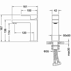 Aquatek Смеситель для раковины Либра AQ1610CR хром – фотография-2