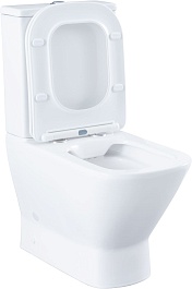Aquanet Унитаз-компакт Fine Rimless FINE-C Soft Close безободковый с сиденьем микролифт и бачком белый – фотография-2