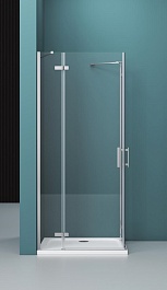 BelBagno Душевой уголок Kraft 100/80 KRAFT-AH-22-100/80-C-Cr-L стекло прозрачное – фотография-2