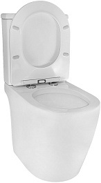 Azario Унитаз-компакт Leo AZ-1253CT безободковый с бачком с сиденьем микролифт белый – фотография-9