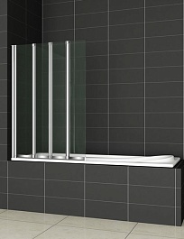 Cezares Шторка на ванну PRATICO-V-4-100/140-P-Cr-L – фотография-1