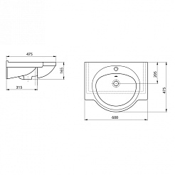 СанТа Умывальник Сатурн 60 – фотография-4