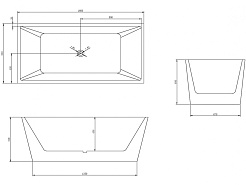 ABBER Акриловая ванна AB9224 – фотография-4